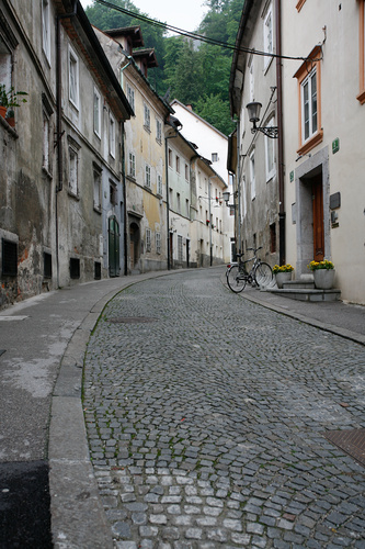 The Old Town, Ljubljana. Copyright Haydn Williams 2008.