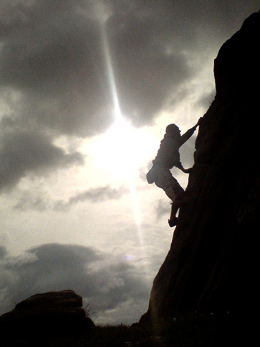 Bouldering at RAC Boulders (Copyright Haydn Williams 2008)