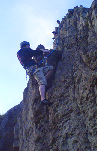 Steeple Arete, Harborough Rocks