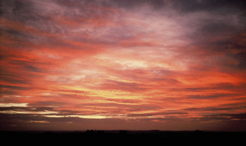 Sunset over Steeple Arete.