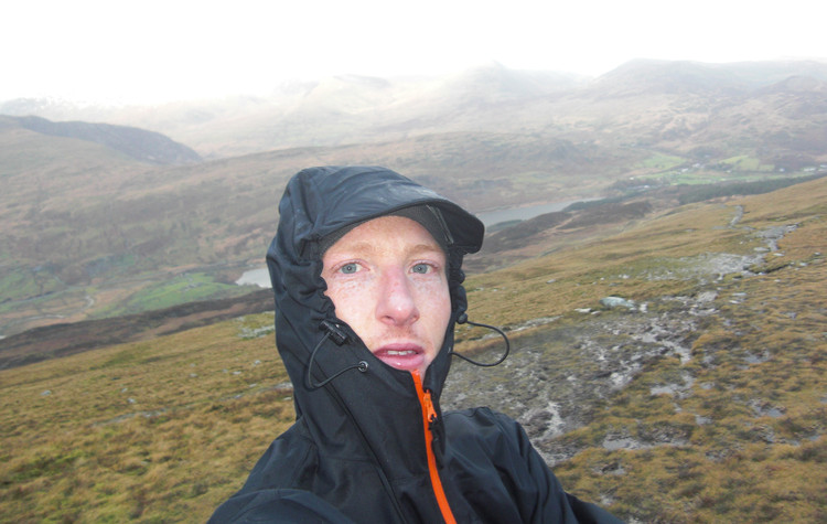 Descending from Siabod - Capel, Llynau Mymbyr and the Carneddau in the background. Copyright Haydn Williams 2009