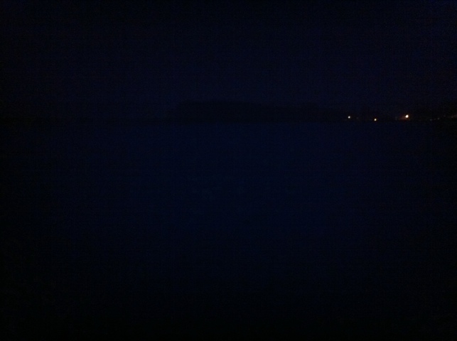 If you were a cyborg with an iPhone for an eye, this is what my run would have looked like. Fortunately I'm not, so I could see where I was going.