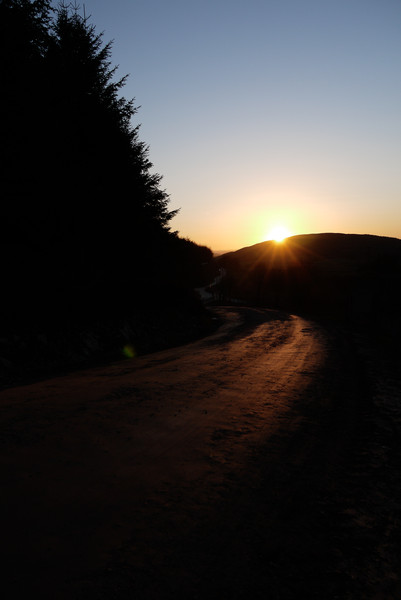 Sunset at Llandegla. Copyright Haydn Williams 2011.