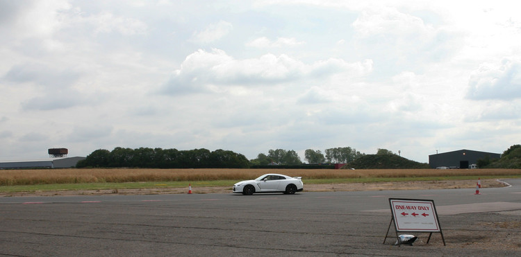 On the track in the GT-R. Photo by Gareth Williams