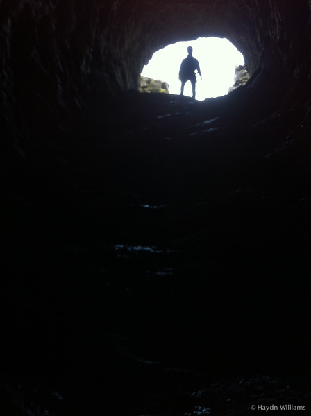 Tunnel on the line of an old incline, dropping all the way back down to Tanygrisiau. © Haydn Williams 2011