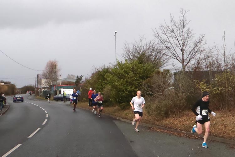About to cross the finish line. Photo by Gareth Williams. (c) Haydn Williams 2011