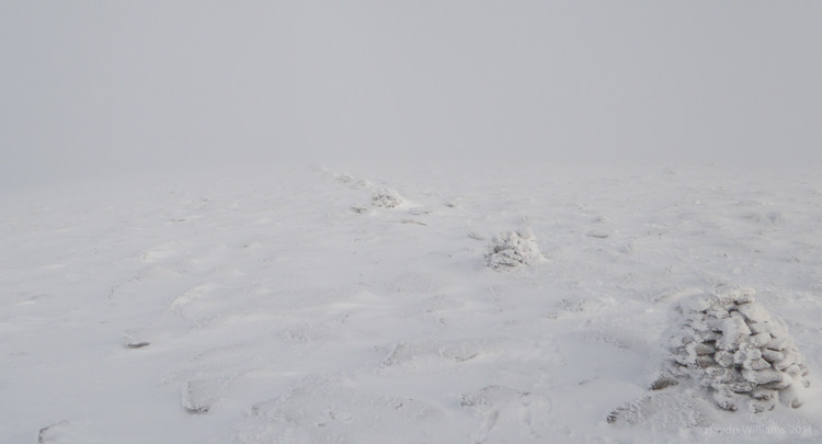 Cairns on Cairn Gorm. © Haydn Williams 2012