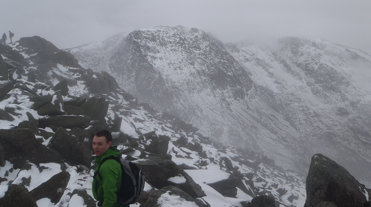 Finally, some visibility! The Glyders from Tryfan. © Haydn Williams 2013