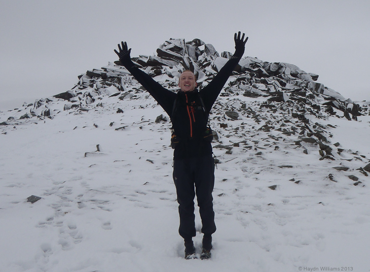 That's right, summit number nine (Glyder Fach). © Haydn Williams 2013