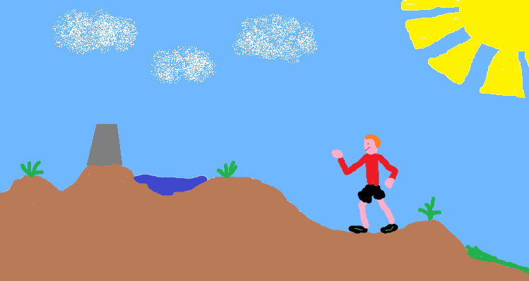 Heading towards Doxy's Pool and the trig point. © Haydn Williams 2013