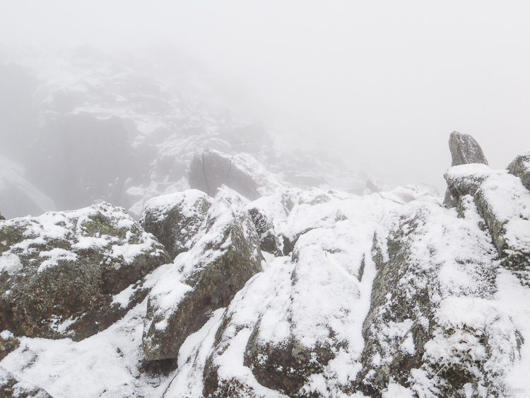 Not much of a view from the summit of Tryfan. © Haydn Williams 2014