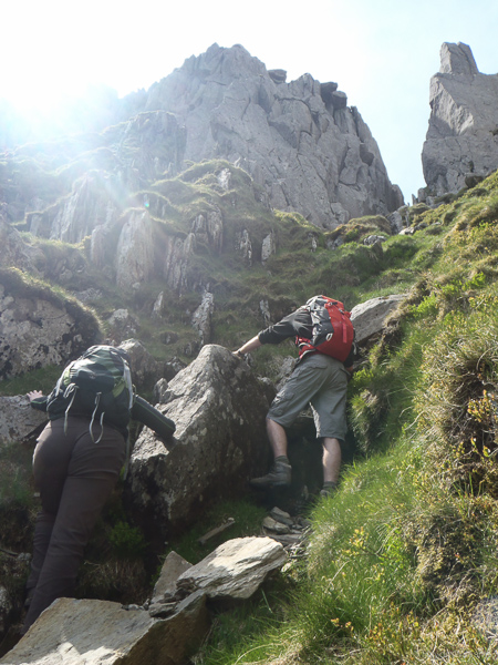 Jamie and Gillian in the amphitheatre. © Haydn Williams 2014
