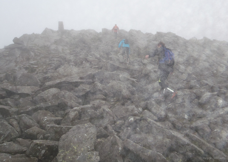 Already looking quintessentially Welsh by the top of Moel Siabod. © Haydn Williams 2014