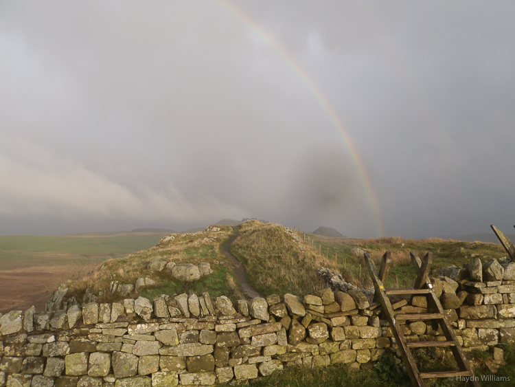 Rainbow (and a rainy lens). © Haydn Williams 2014