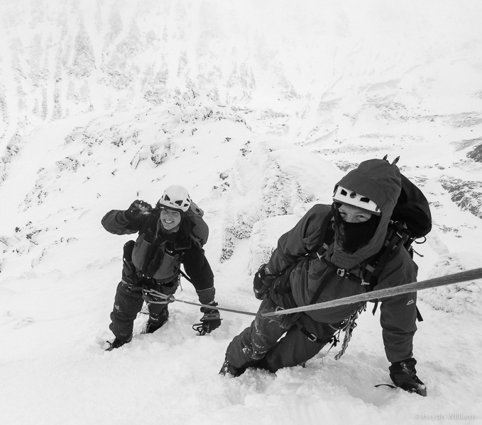 I'm smiling behind the balaclava, honest! © Scott Kirkhope 2015