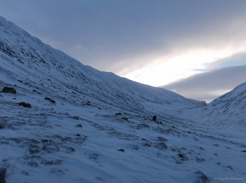 The walk-in to the west face of Aonach Mor. © Scott Kirkhope 2015