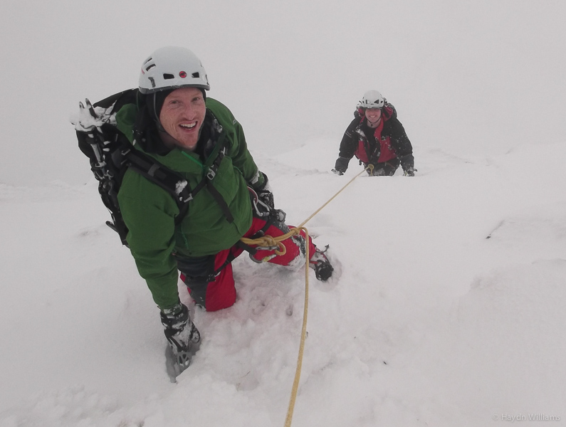 This is much more fun than that awkward slabby downclimbing. © Scott Kirkhope 2015