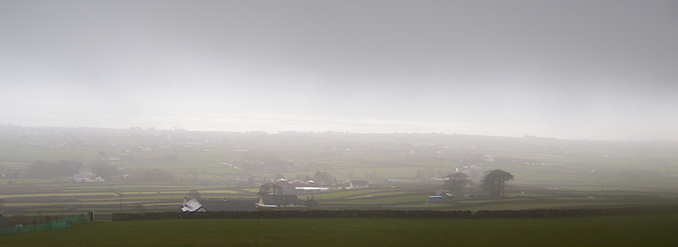 The closest thing to a view, at the low point of the run (the car park!). © Haydn Williams 2015