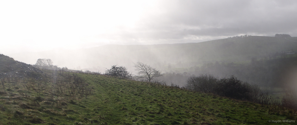 Looks dramatic, but raindrops in a gale sting like you wouldn't believe. © Haydn Williams 2015
