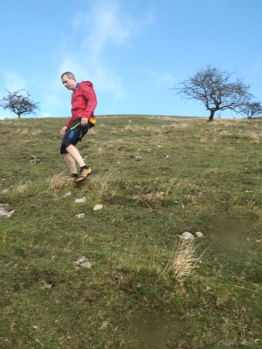 Steep descent. We had to go back up it ten minutes later. © Haydn Williams 2015