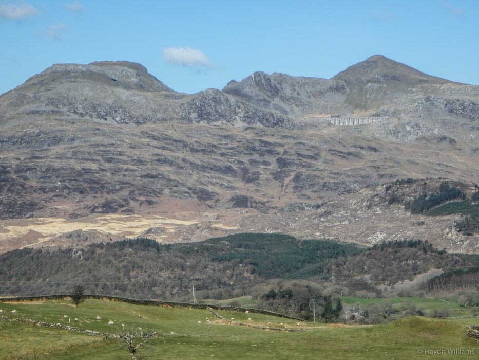 View across to the Moelwynion, including Stwlan Dam - our destination. © Haydn Williams 2016