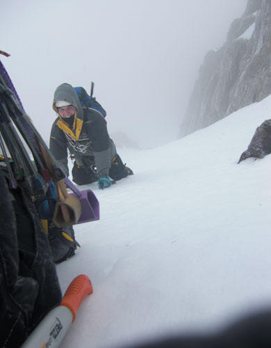 <strong>James enjoying his first snowy outing.</strong><br />Copyright Haydn Williams 2009