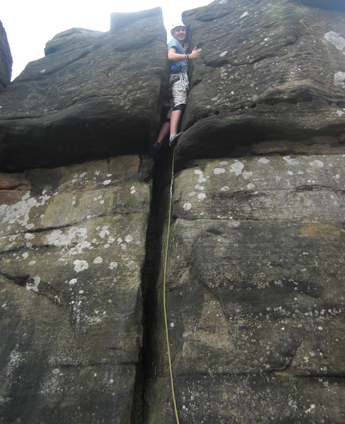 <strong>Ben wedged in <em>Torpedo Tube</em> (HVD 4a).</strong><br />Copyright Haydn Williams 2009