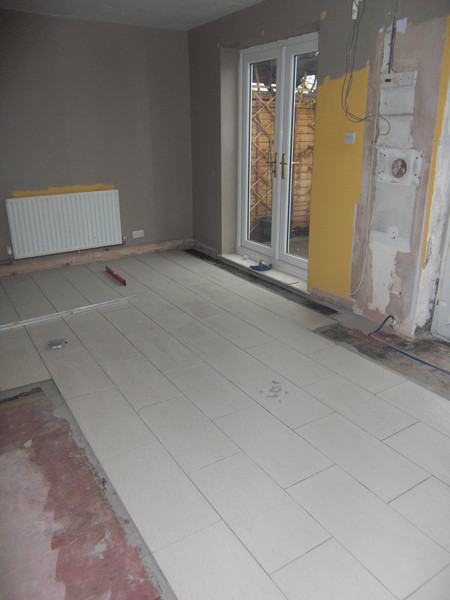 Another piece of construction rather than destruction. Kitchen looking across to the dining room.