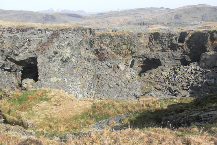 Workings at Rhosydd quarry. Copyright Haydn Williams 2010
