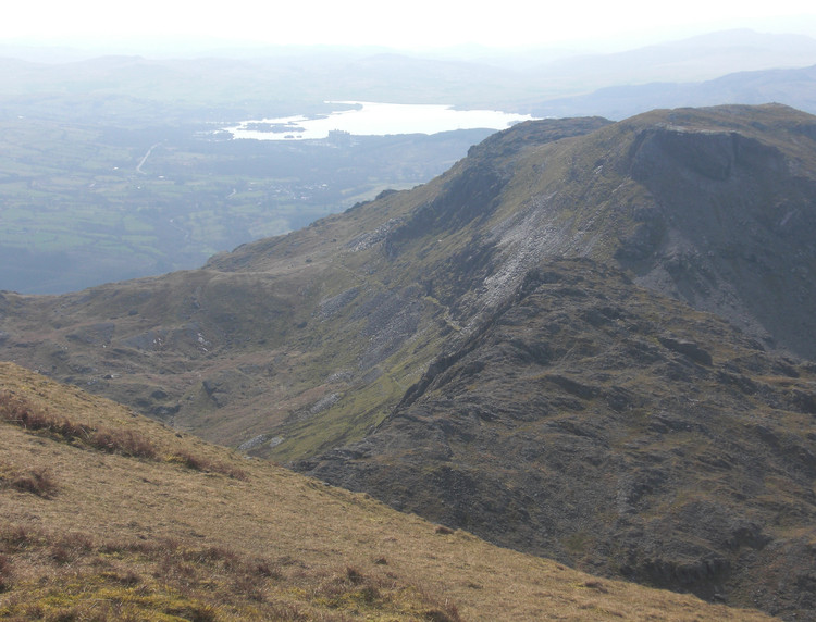 Moelwyn Bach from Moelwyn Mawr. Copyright Haydn Williams 2010
