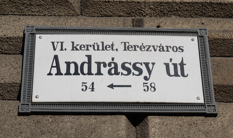 Andrássy út - UNESCO World Heritage Site. Copyright Haydn Williams 2011.