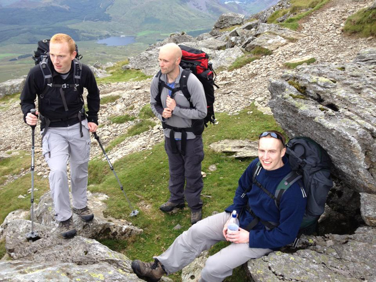 Definitely looks like a ramble. Descending to Bwlch Cwm Llan. © Peter Williams 2013