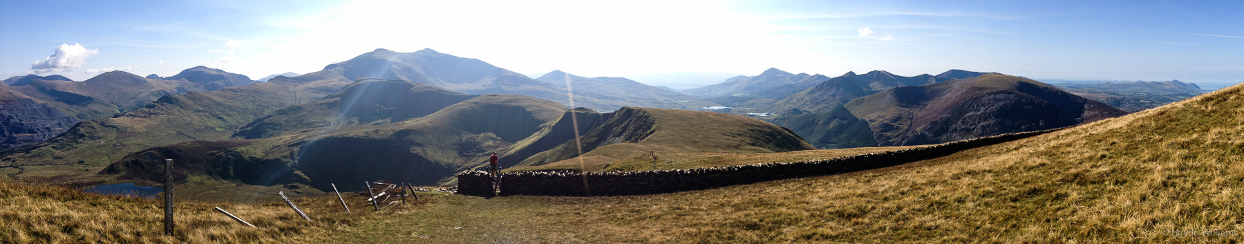 Greg descending Moel Eilio. © Haydn Williams 2014