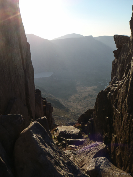Towards Idwal from the notch. © Haydn Williams 2015