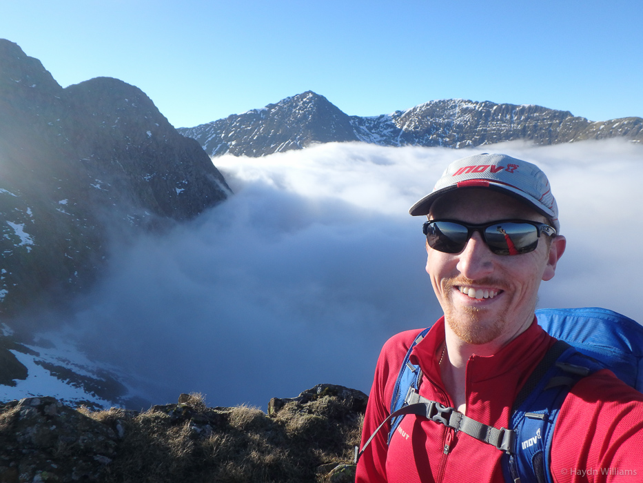 Oh yeah! SUmmit of Lliwedd Bach; the route ahead behind me. © Haydn Williams 2016
