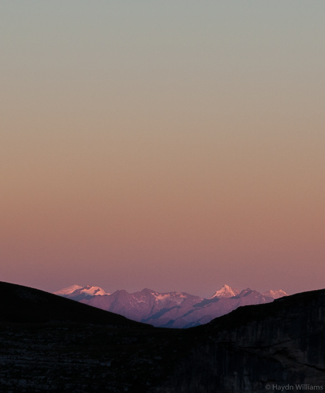 Morning light on distant hills. © Haydn Williams 2016