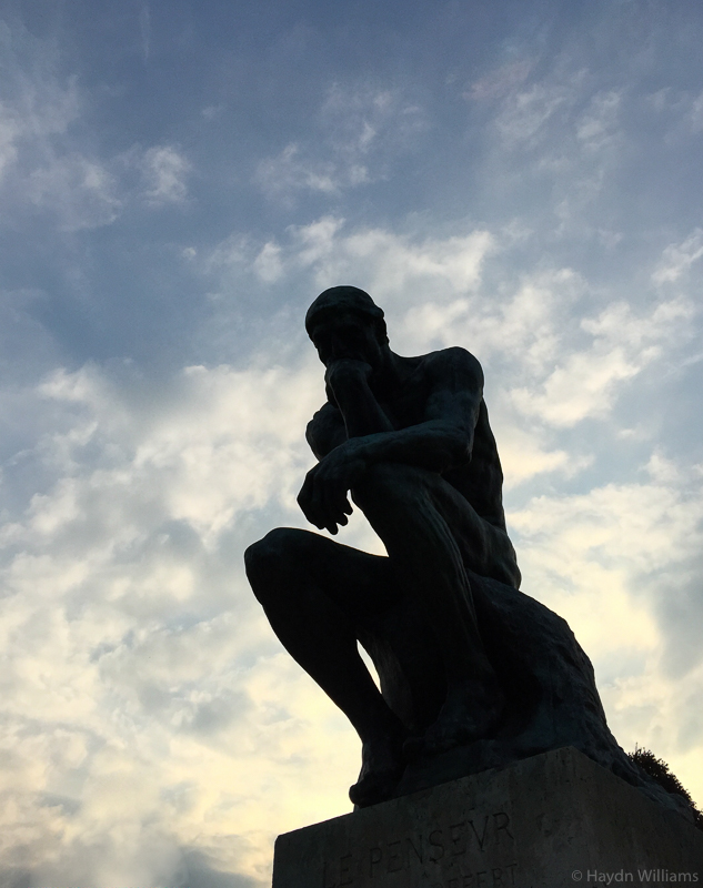 Original (first) bronze casting of The Thinker by Rodin. © Haydn Williams 2015