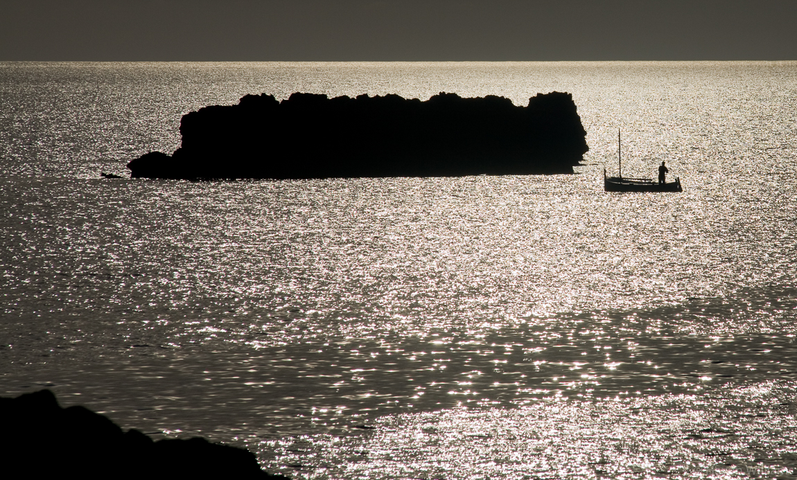 Evening fishing, Menorca. © Haydn Williams 2008